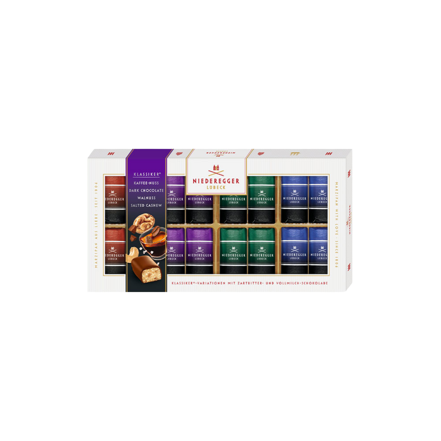 Niederegger assortert edition dark 200g