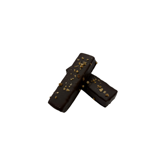 Krokannougat i mørk sjokolade