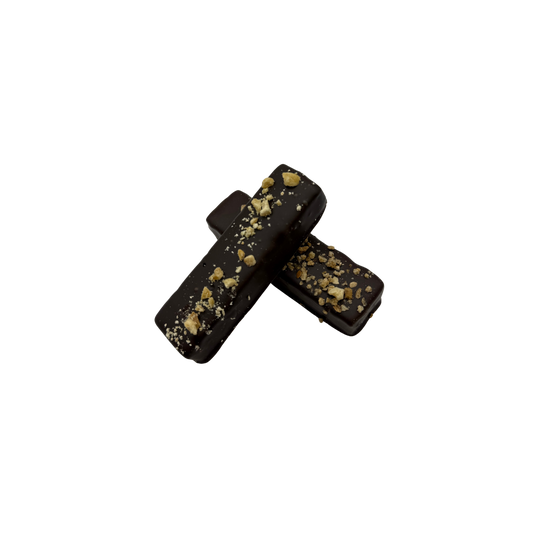 Peanøttnougat i mørk sjokolade