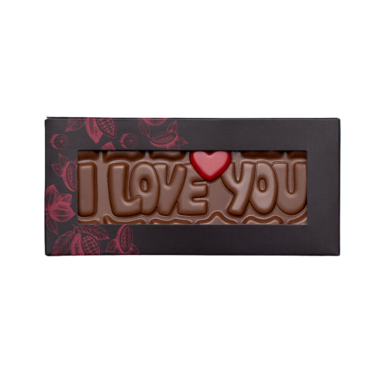 "I love you" sjokoladeplate