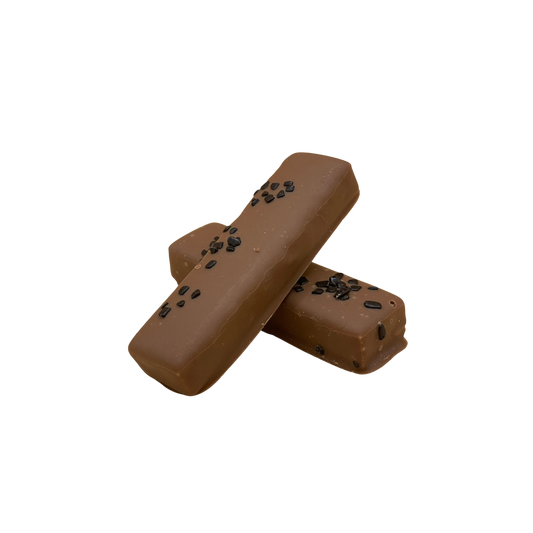 Bringebærmarsipan i melkesjokolade