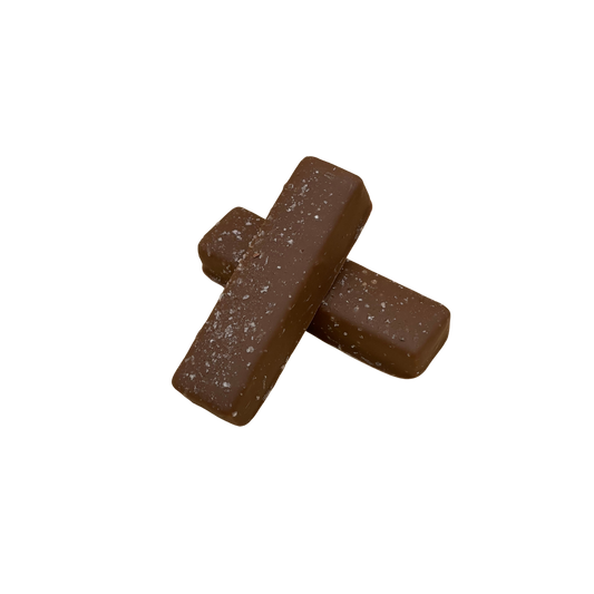 Nougat med havsalt i melkesjokolade