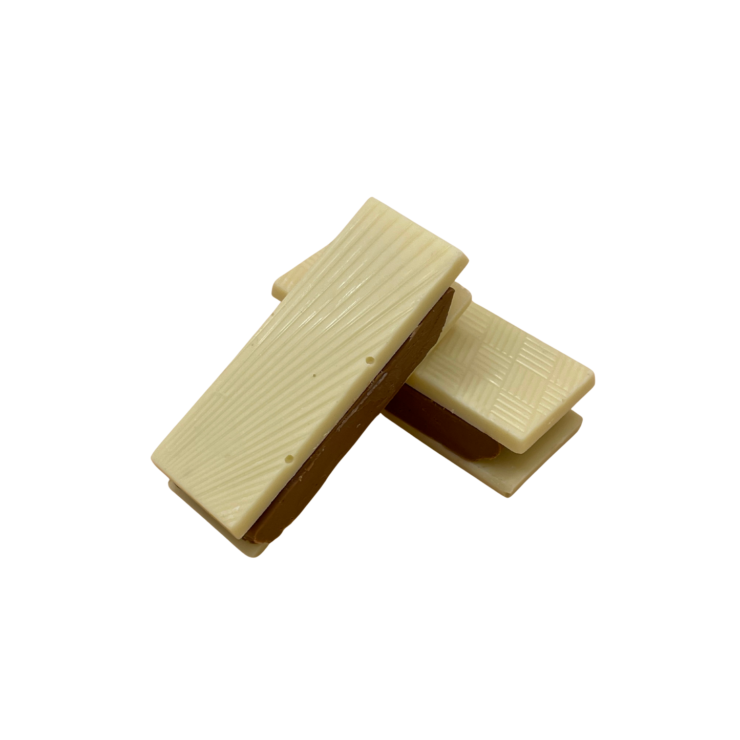 Nougatkiks i hvit sjokolade