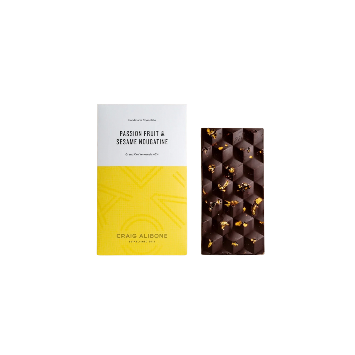 Passion fruit & sesame nougatine