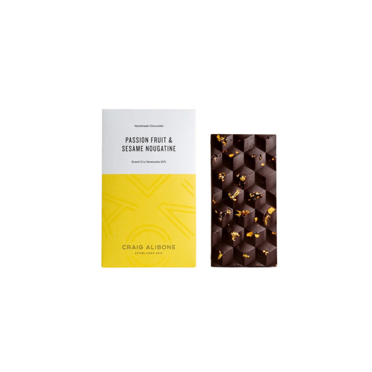 Passion fruit & sesame nougatine