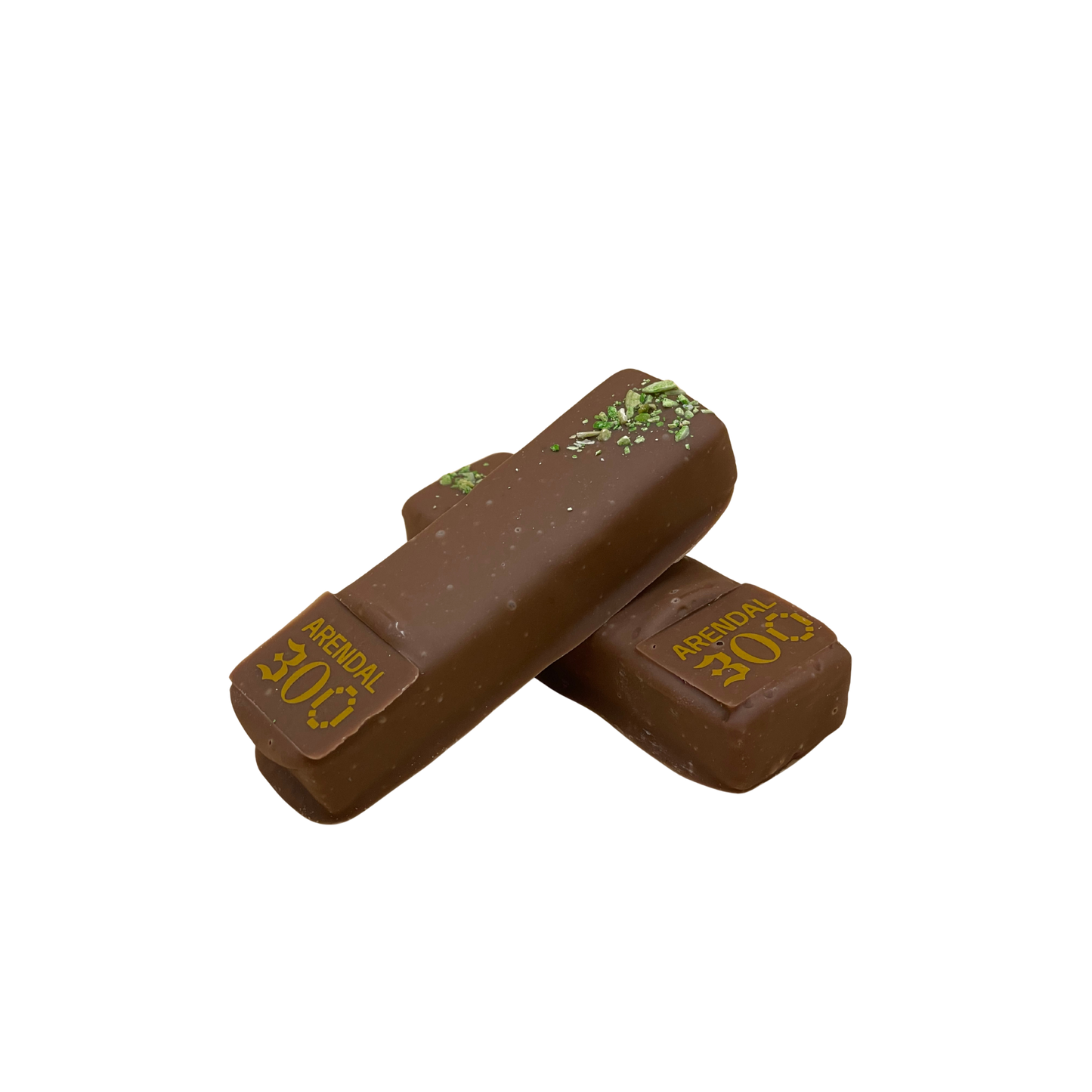 Pistasjmarsipan i melkesjokolade