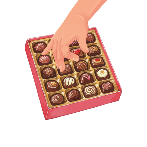 12 biters konfekteske